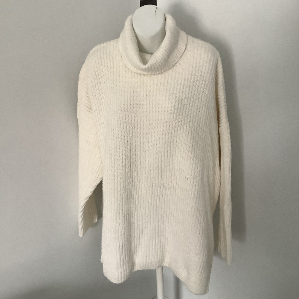 Abercrombie & Fitch Cream Cowl Neck Sweater Sz. XL